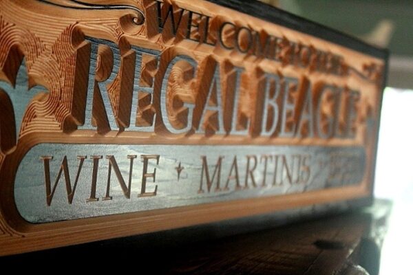 Home Bar Sign - Regal Beagle