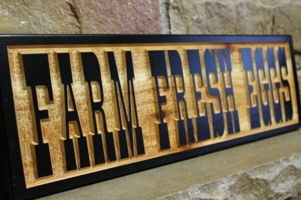 FARM FRESH EGGS  Sign - cedar  - farmhouse sign, farmhouse kitchen