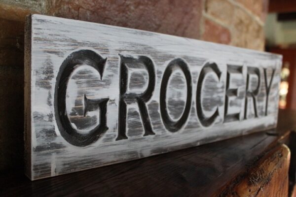 farmhouse grocery sign