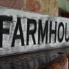 distressed wood farmhouse sign