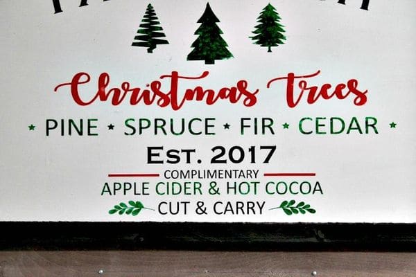 Custom Christmas Tree Farm Sign | Personalized Holiday Decor Old Fashioned Xmas Gifts Farmhouse Distressed - Image 2