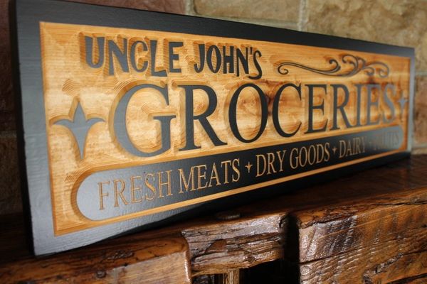 General Store Signs | Grocery Store Signs | vintage look