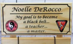Alternative view of Karate / Martial Arts Belt Display Rack , wall mount Customizable