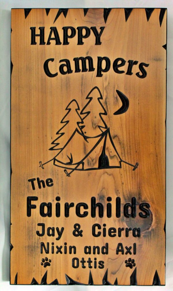 custom campsite sign