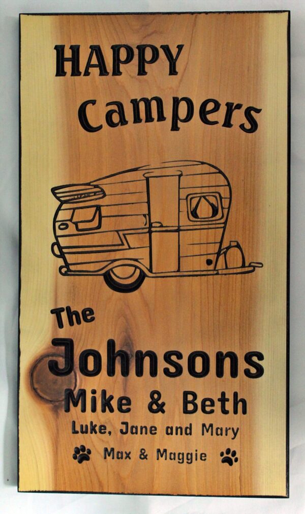 Camper Signs Wood