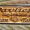 wedding plaque