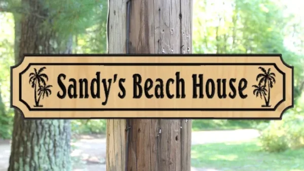 Personalized Beach House Sign | Beach house decor