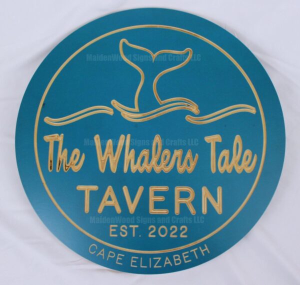 Personalized Tavern Sign | custom round bar signs