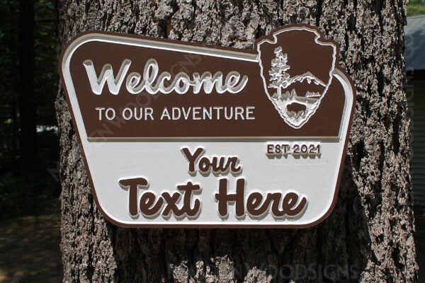 National Park-themed Custom PVC Sign with Arrowhead | indoor | outdoor