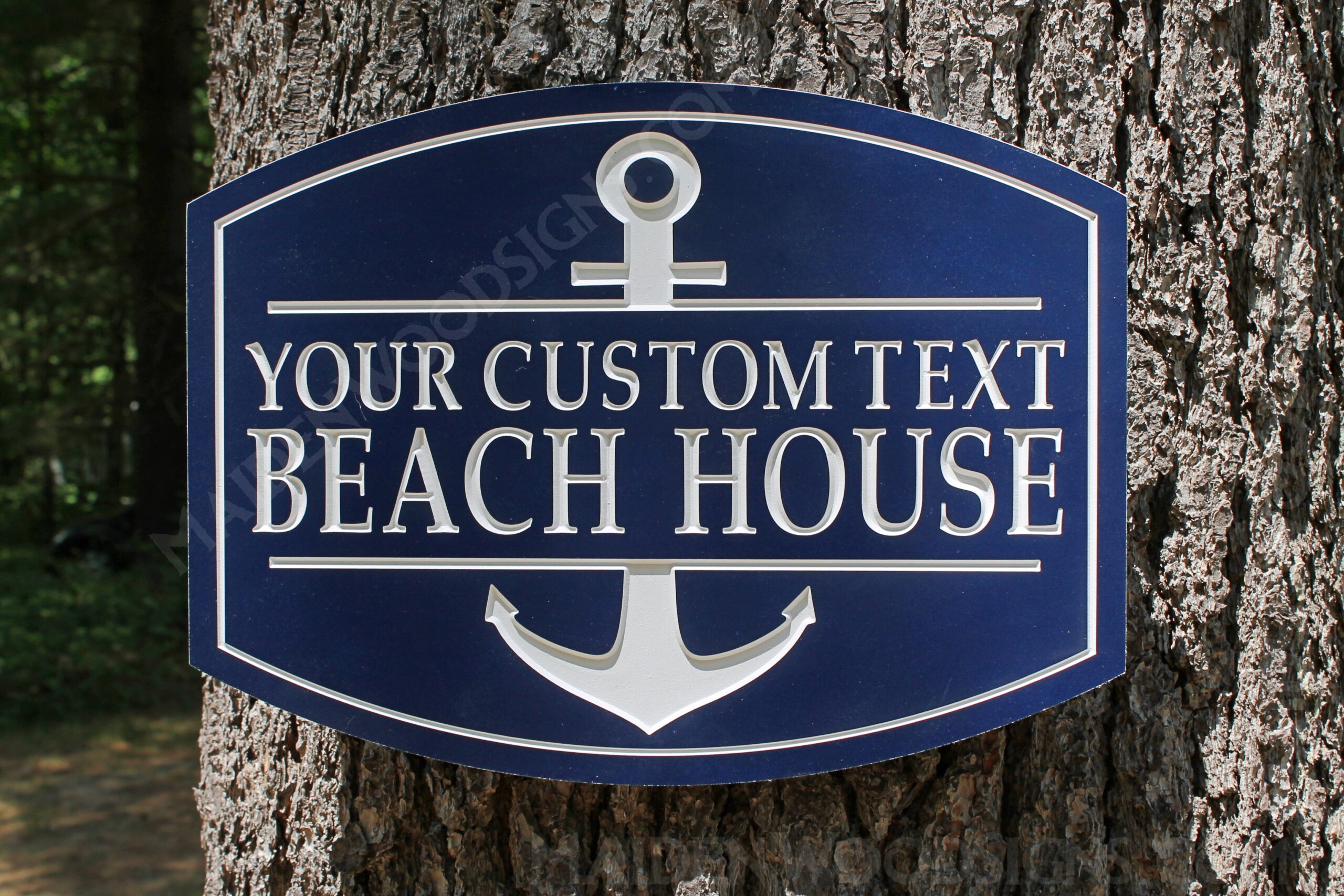 pvc beach house sign