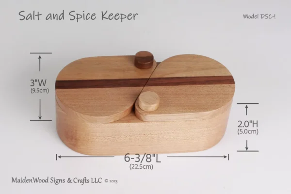 Alternative view of Travel Size Salt and Spice Keeper |  Salt Cellar | Spice Storage Box